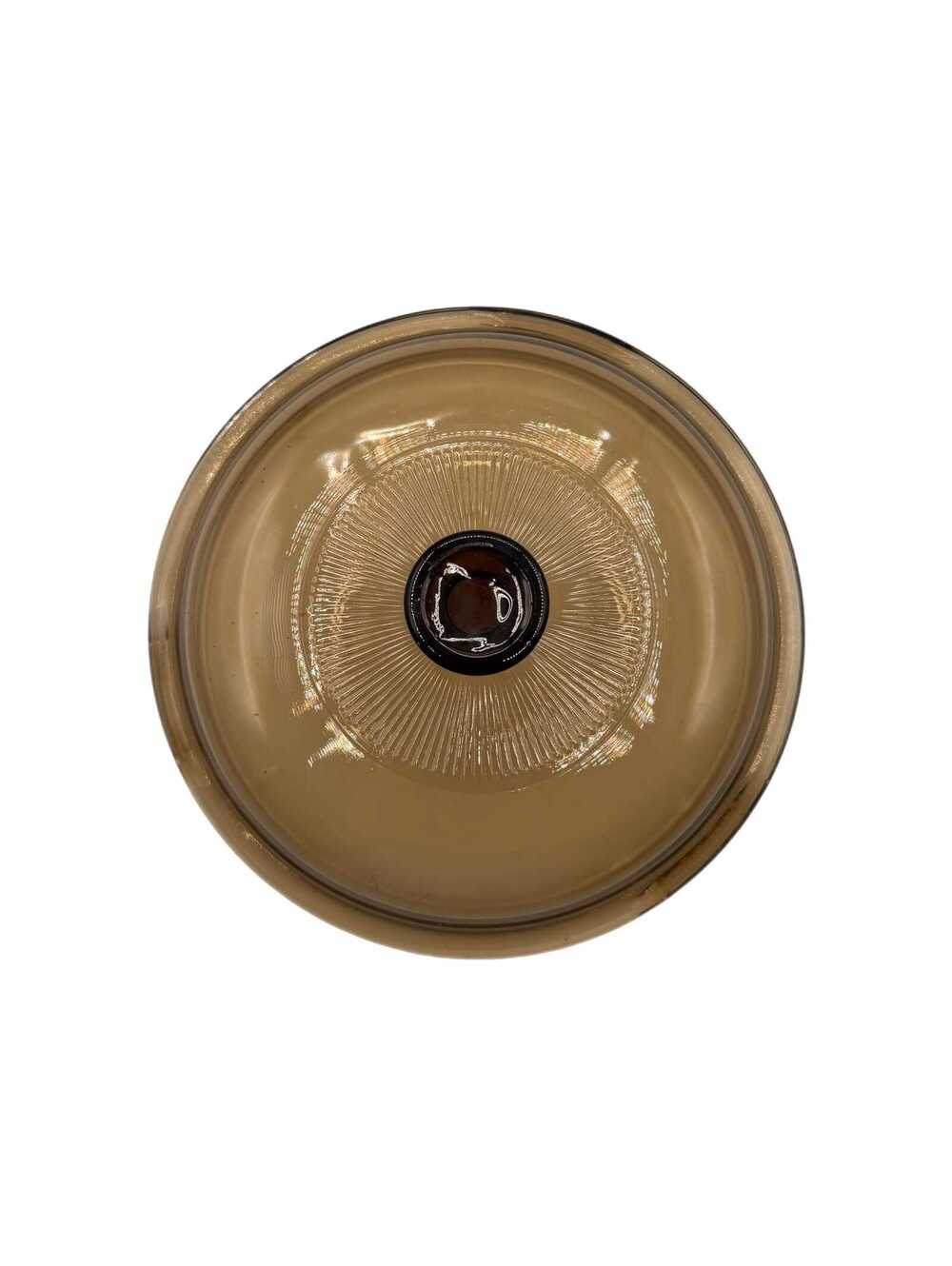 Vintage Corning Pyrex Visions 7.25” Amber Glass Replacement Lid V1.5C